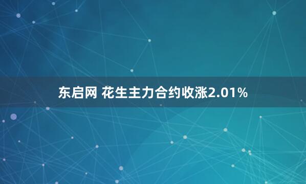 东启网 花生主力合约收涨2.01%
