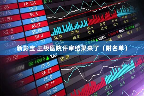 新影宝 三级医院评审结果来了（附名单）